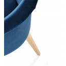 Стул HALMAR TOLEDO 2 Monolith 77 синий/дуб медовый